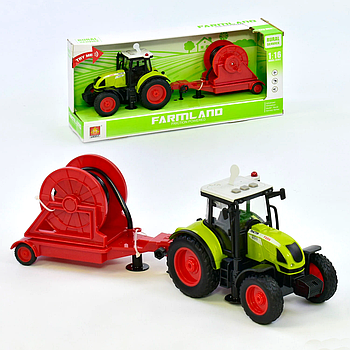 Трактор із причепом (інерція, звук, світло) WY 900 F