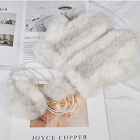 Норкові рукавички, минетки норкові