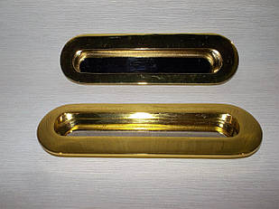 Ручка врізна на двері золото