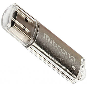 USB флешка Mibrand Cougar 8GB Silver (MI2.0/CU8P1S)