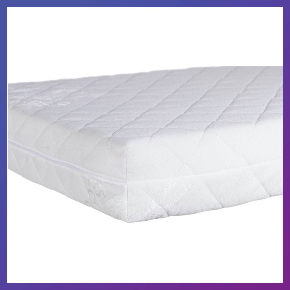 Матрац для дитячого ліжечка Солодких Снів Bamboo Comfort Elite (кокос поролон кокос) 12 см білий