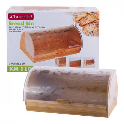 Хлібниця велика Kamille KM1104 - 39 х 28 х 18.5 см, фото 1