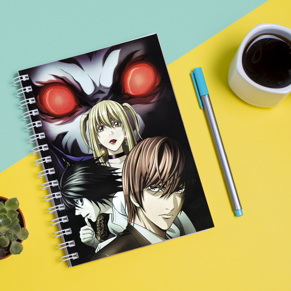 Скетчбук (Sketchbook) блокнот для малювання з принтом "Death Note - Зошит смерті 2"