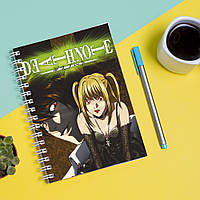 Скетчбук (Sketchbook) блокнот для рисования с принтом "Death Note - Тетрадь смерти 5"