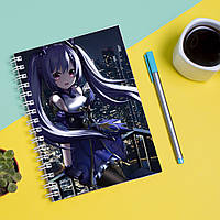 Скетчбук (Sketchbook) блокнот для рисования с принтом "Genshin Impact - Геншин Удар 8"
