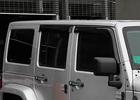 Дефлектори вікон (вітровики) Jeep Wrangler JK 5d 2007-2017, Cobra Tuning - VL, J10907