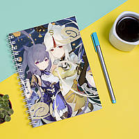 Скетчбук Sketchbook (блокнот) для малювання з принтом Genshin Impact - комп'ютерна гра 7