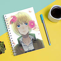 Скетчбук Sketchbook (блокнот) для рисования с принтом Shingeki no Kyojin