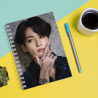 Скетчбук Sketchbook (блокнот) для рисования с принтом Твой поклонник Чон Чонгук - Jungkook Jeon 3