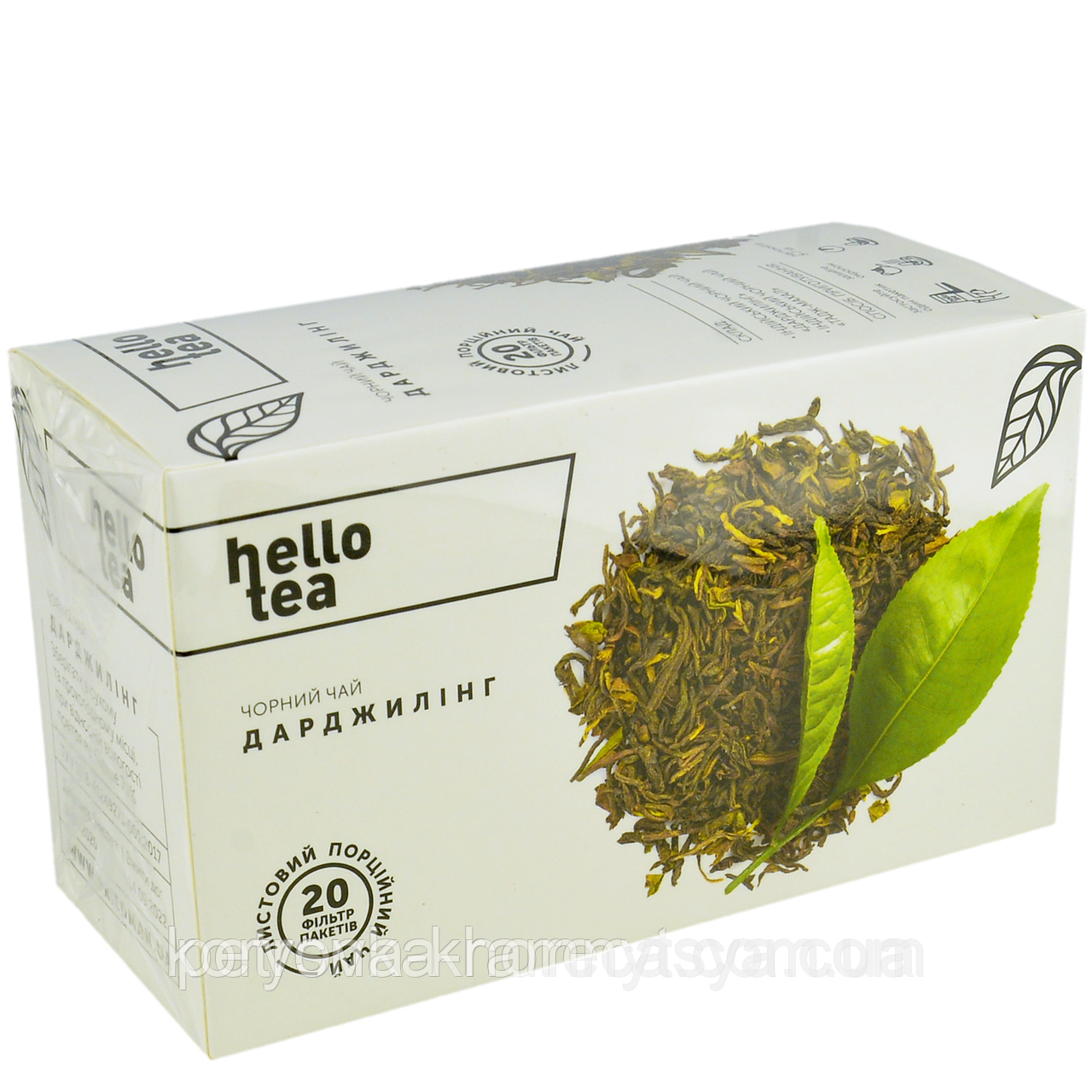 Чай чорний пакетований листовий "Дарджилінг", 50 р, HELLO TEA
