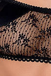 Комплект білизни PETRA SET black L/XL — Passion Exclusive: стрінги, широкий пояс, ліф-топік PS23106, фото 3