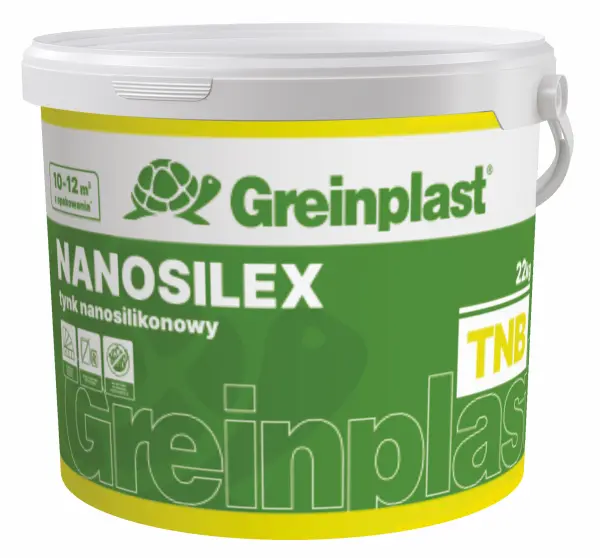 Штукатурка силіконова баранек наносілекс Greinplast TNВ15 22 кг. база А