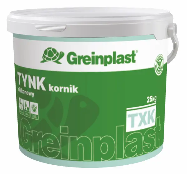 Штукатурка силіконова короїд Greinplast TXK20 25 кг. база А