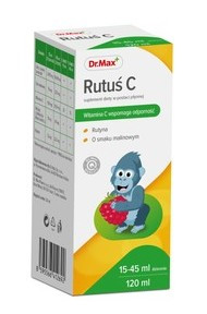 Dr.Max Rutus C вітамін С і Рутин, сироп із чорною смородиною та шипшиною для дітей від 3 років, 120 мл
