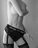 Мереживні трусики для страпона з підв’язками для панчіх Strap-On-Me DIVA HARNESS L (м'ята упаковка!) SO4512-R, фото 10