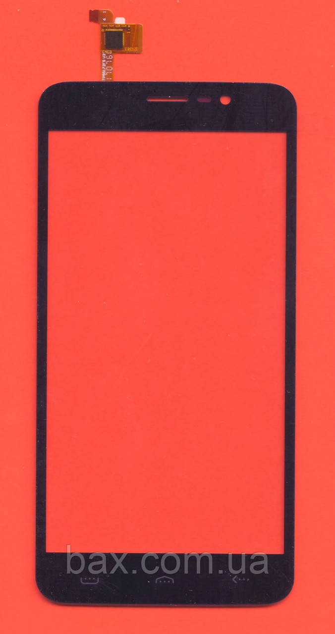 Сенсорний єкран (тачскрін) для телефону ERGO A555 Universe черный FPC-YCTP55172FC V3, фото 1