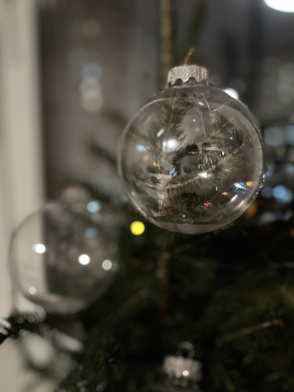Шар новогодний ЗАГОТОВКА на ёлку акриловый прозрачный выдутый 80 мм пластик сплошной Игрушка на ёлку - фото 1 - id-p1389235972