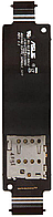 Разъем Sim-карты Asus ZenFone 5 A500KL 2014 со шлейфом на 1 Sim-карту