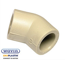 Коліно 45 d 25 Wavin EKOPLASTIK SKO02545XX