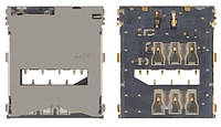 Роз'єм Sim-карти Sony C6602 Xperia Z L36h/C6603/C6606