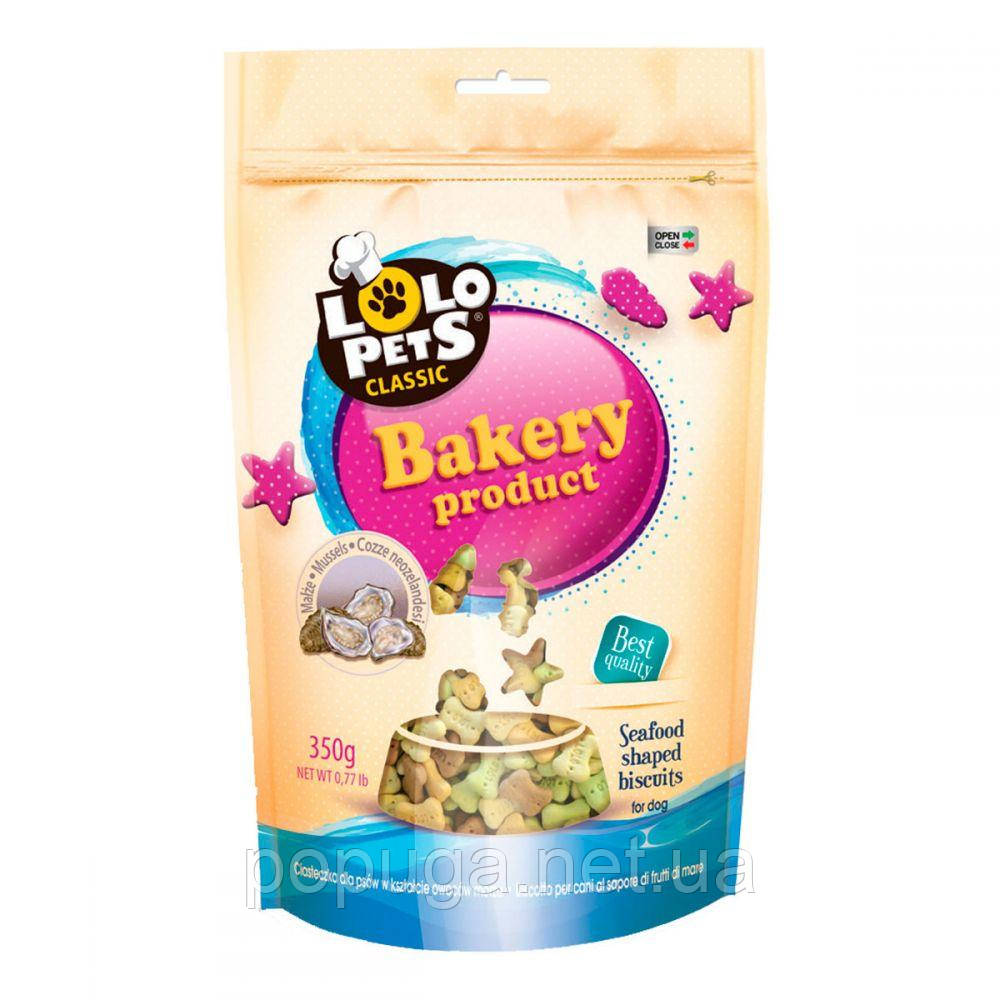Lolo Pets Classic Bakery печиво для собак з мідіями, 350 г
