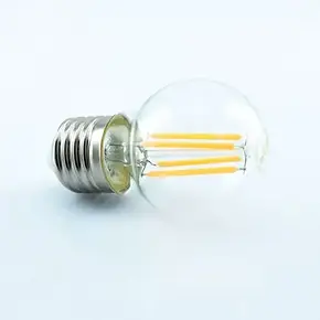 Декоративна Світлодіодна Лампа BIOM Filament G45 "Шар" 4W цоколь E27 3000К теплий білий (прозора), фото 3