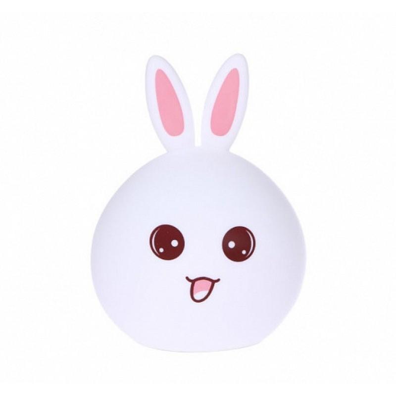 Дитячий силіконовий світлодіодний нічник світильник Зайчик Rabbit Silicone Lamp EL-543-13 T