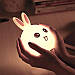 Дитячий силіконовий світлодіодний нічник світильник Зайчик Rabbit Silicone Lamp EL-543-13 T, фото 6