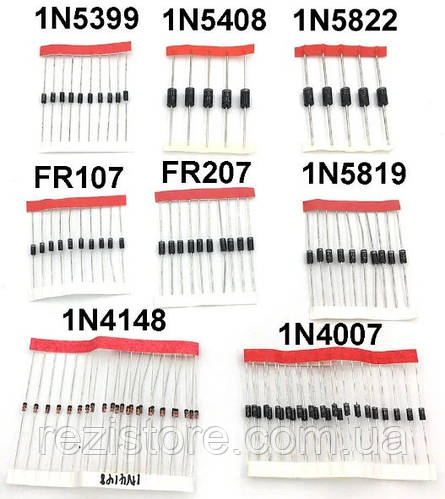 Kit De Diodes Schottky à Commutation Rapide 1N4148 1N4007 1N5819
