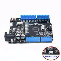 Arduino UNO R3 MEGA328P CH340G, micro USB