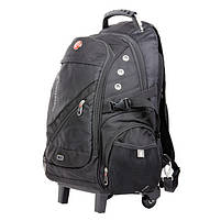 Рюкзак дорожній Intertool 3 відділення, 30 л. на колесах з телескопічною ручкою INTERTOOL BX-9024, фото 3