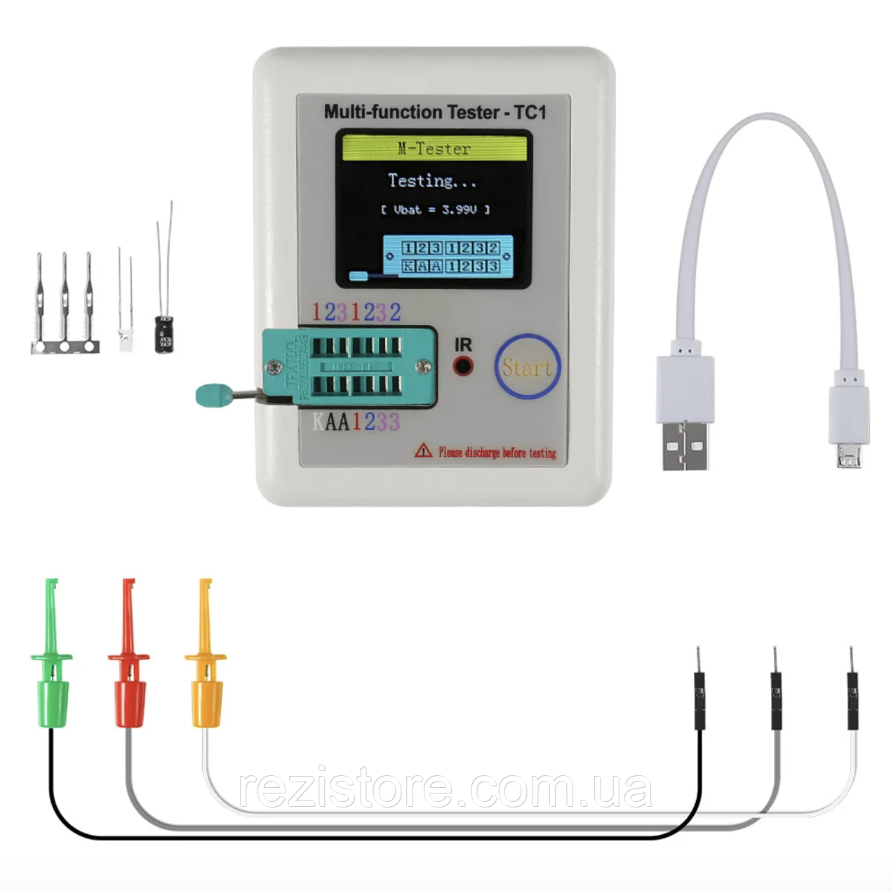 Мультиметр Тестер Полупроводников ESR LCR Большой LCD ЖК LCR-TC1 ...