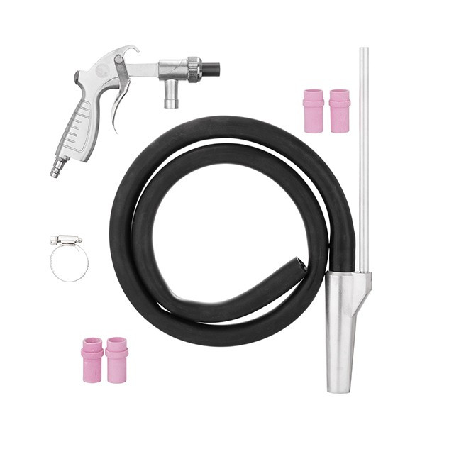 Пістолет піскоструминний зі шлангом, 1 металева 6 мм і 4 керамічні форсунки 4,5 мм, 5,0 мм, 6,0 мм, 7,0 мм, фото 1