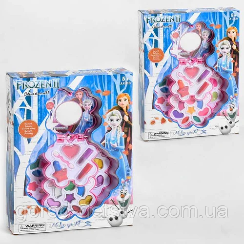 Дитяча косметика "Frozen" MY 30088 - D-21, триярусна лак, помада, тіні, крем для повік, в коробці