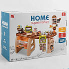 Ігровий набір 668-69 Магазин на 52 предмети, підсвітка, звук, сканер, термінал, продукти, фото 2