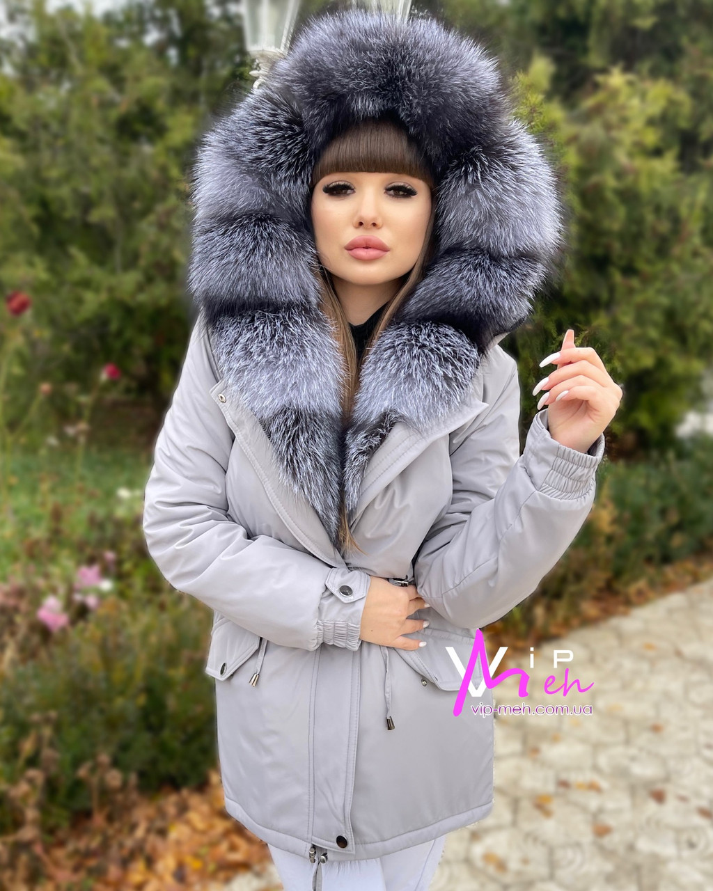 Парка з натуральним хутром блюфроста, фото 1