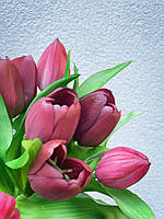 Букет тюльпанов 7шт латексный фиолетовый