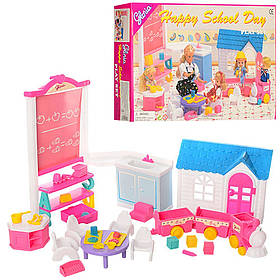 Іграшковий набір меблів Gloria "Дитячий садок", дошка, стільчики, паровозик і ін