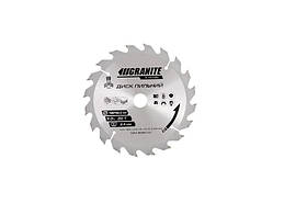 Диск пильний для дерева з твердосплавними напайками GRANITE 5-18-020, 180*22,2*20Т, адаптер 22,2-20
