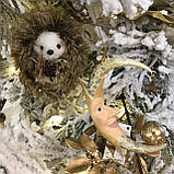 Ялинкова іграшка Пухнастий Їжак 11cm Goodwill (ціна за 1 штуку), фото 6