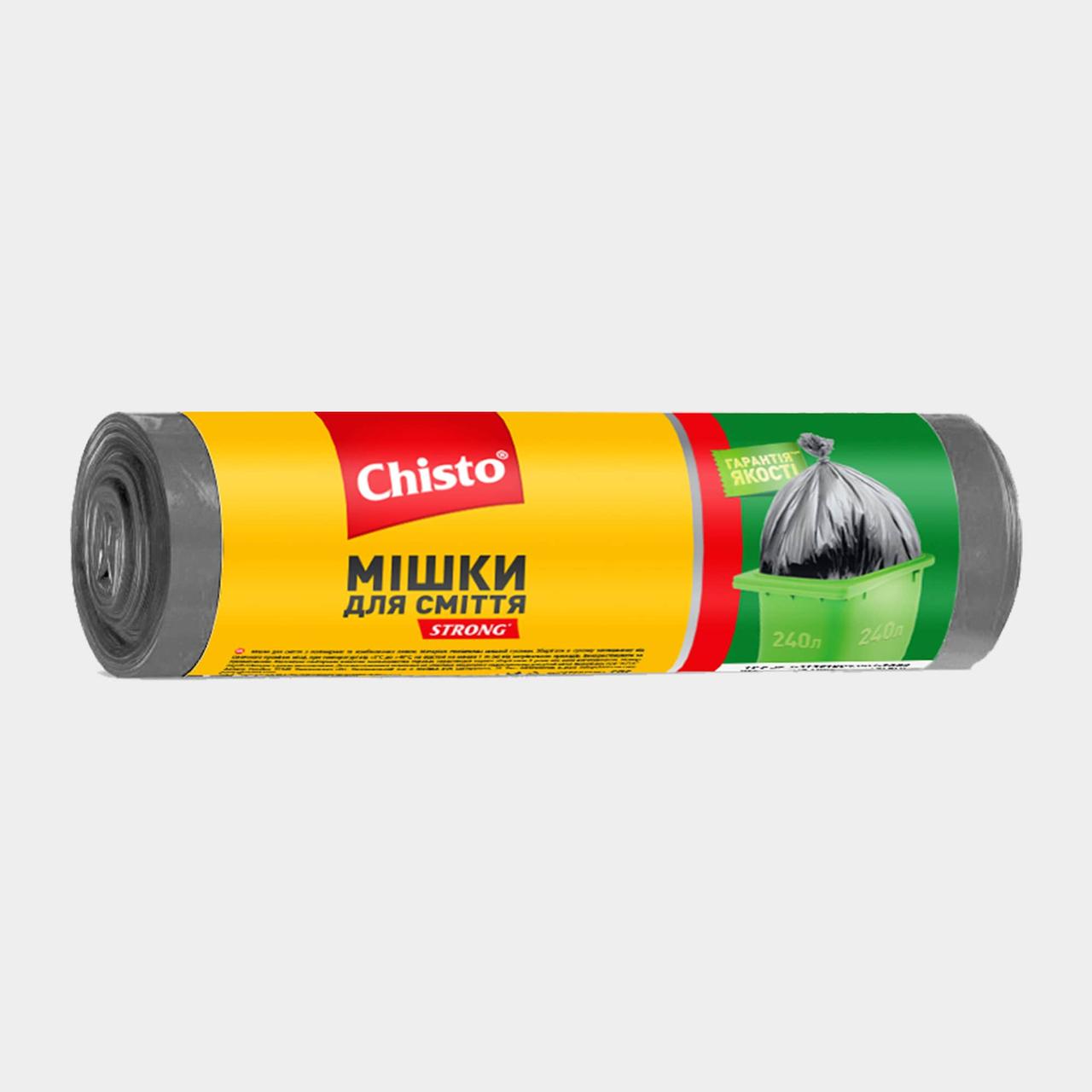 Пакети для сміття Chisto Strong 5 штук 240 л 134х99 см (407799), фото 1