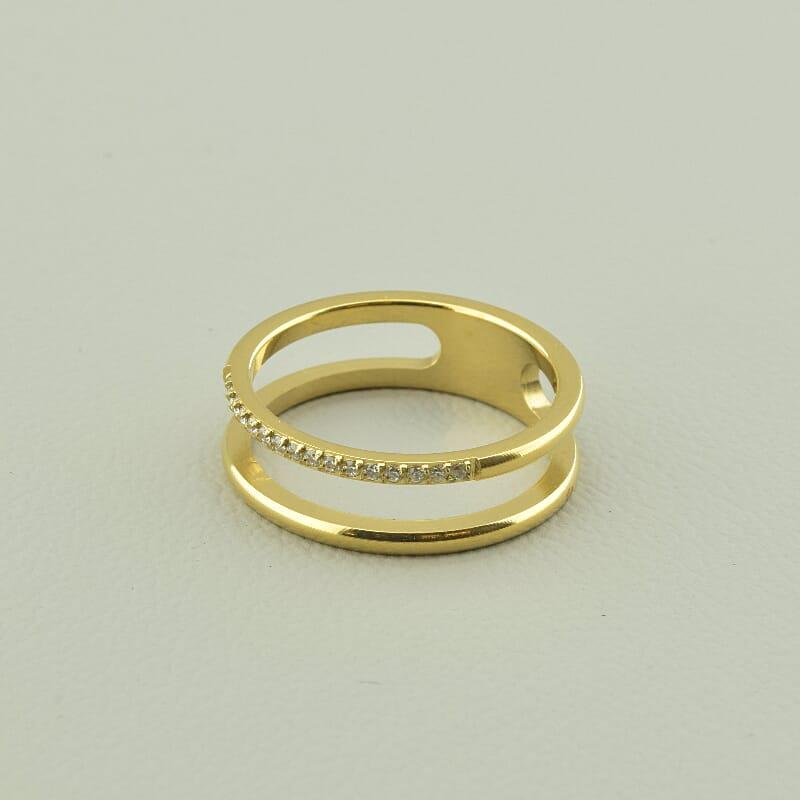 Каблучка біжутерія 'XUPING' Фіаніт (позолота 18к (лимонна)), фото 1