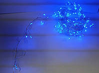 Гирлянда светодиодная Нить Роса 3 м 300 led синяя 220в. дождик/феерверк/ветка