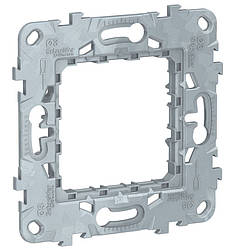 Unica New супорт 2 модулі алюміній Schneider Electric, NU7002