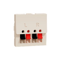 Аудіорозетка 2 модулі бежева Unica New NU348644