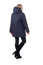 Модна жіноча куртка без хутра 48-62 р, синій, фото 2