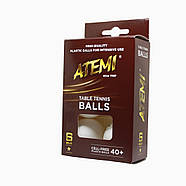 М'ячики для настільного тенісу Atemi 1 star (6 шт.), фото 3