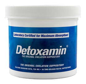 Detoxamin 750MG, Calcium-Disodium EDTA, 30 Count Cупозиторії з ЕДТА, 30шт., строк до 11/2026