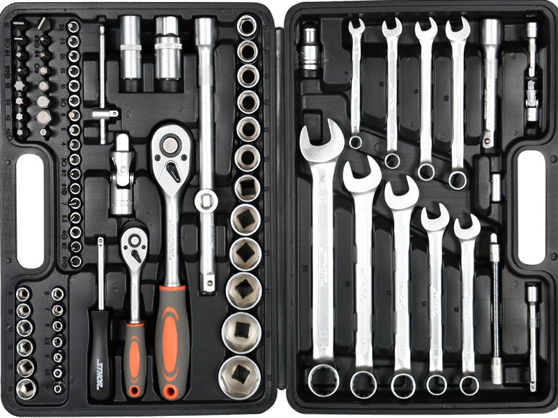 Набір інструментів із ключами 82 предмети.Sthor 58689