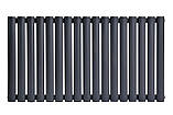 Горизонтальний дизайнерський радіатор опалення ARTTIDESIGN Rimini G 17/550/1003 сірий матовий., фото 3
